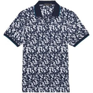 G/FORE Blossom Rib Collar Tech Jersey Slim Fit Golf Polo